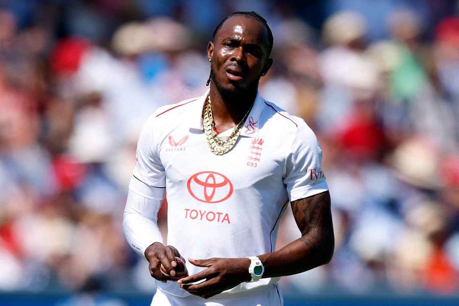 England's Jofra Archer in action against India