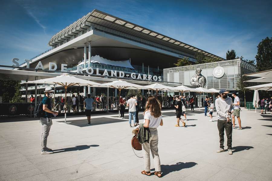 L'entrée Grand-Public, Porte 1, à Roland-Garros. 