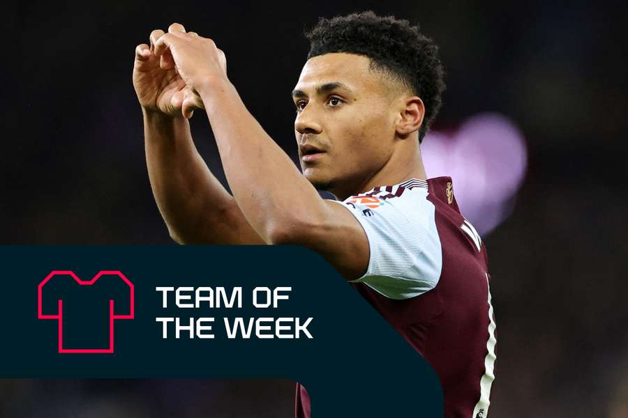 Ollie Watkins, del Aston Villa, celebrando un gol