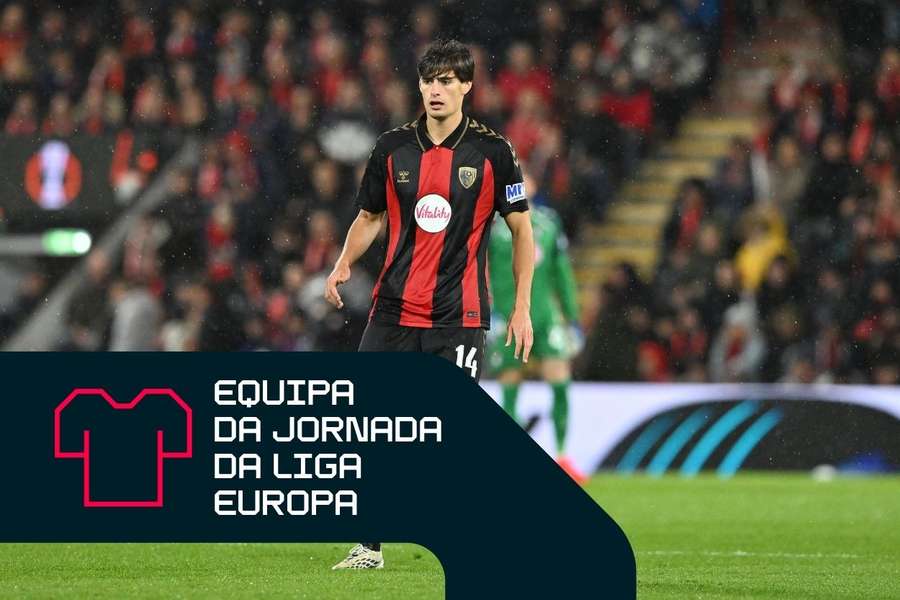 António Silva diante do AC Milan António Silva diante do AC Milan