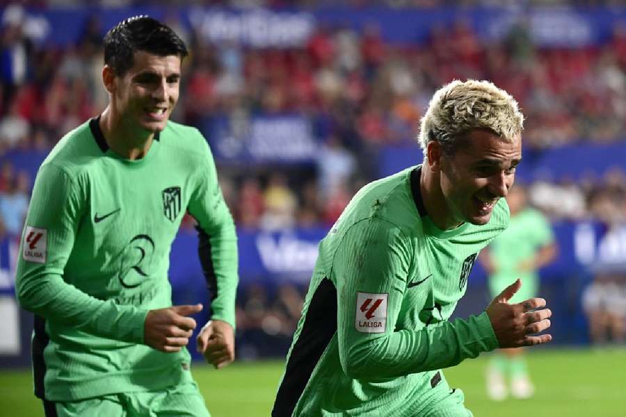 Griezmann celebrates his goal