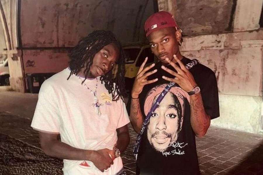 Moise Kean e Rafael Leão estão a trabalhar num novo disco