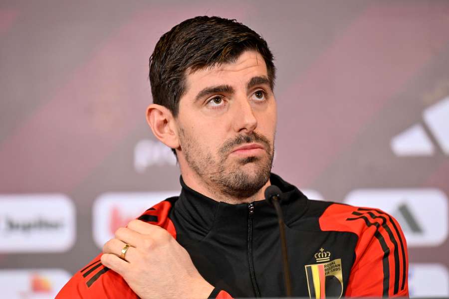 Thibaut Courtois during his press conference