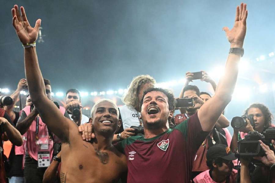 Fernando Diniz e John Kennedy, personagens do título do Fluminense
