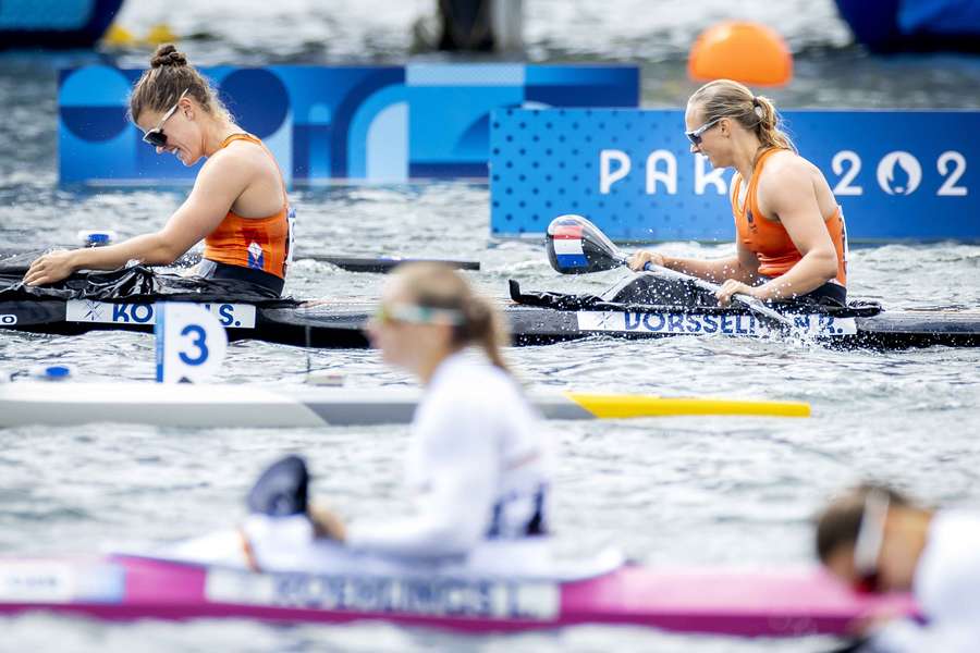 Ruth Vorsselman en Selma Konijn werden uiteindelijk achtste in hun eerste olympische eindstrijd