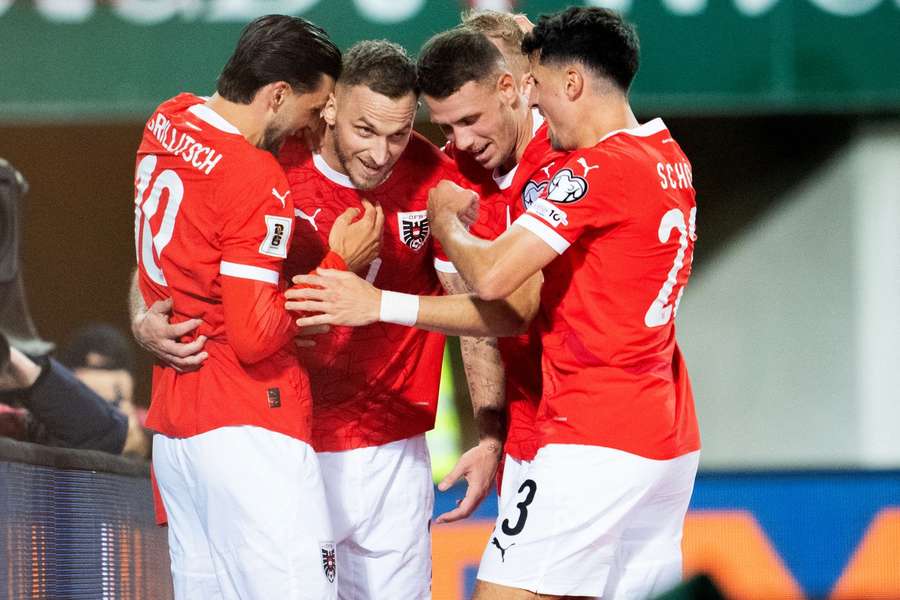 Arnautovic marcó cuatro goles a San Marino él solito