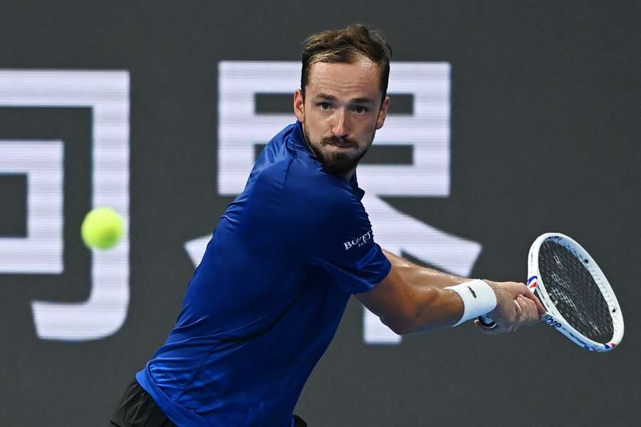 Daniil Medvedev em ação Daniil Medvedev em ação