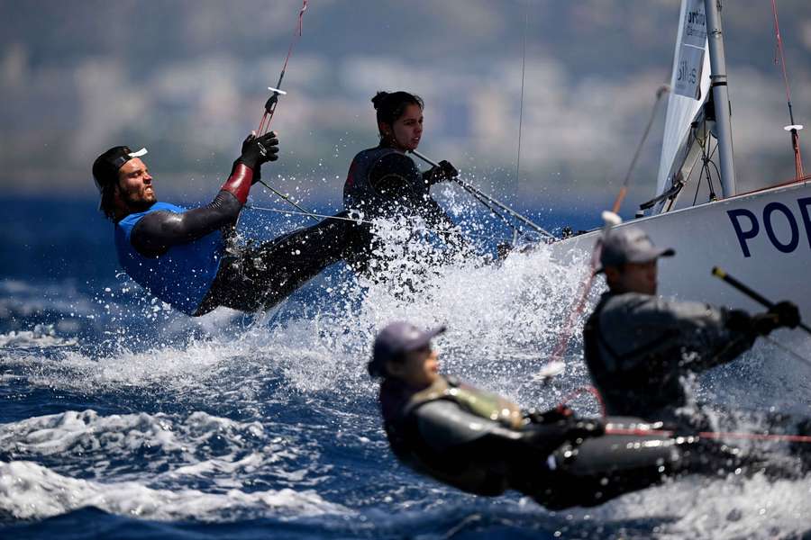Velejadores portugueses Beatriz Gago e Rodolfo Pires