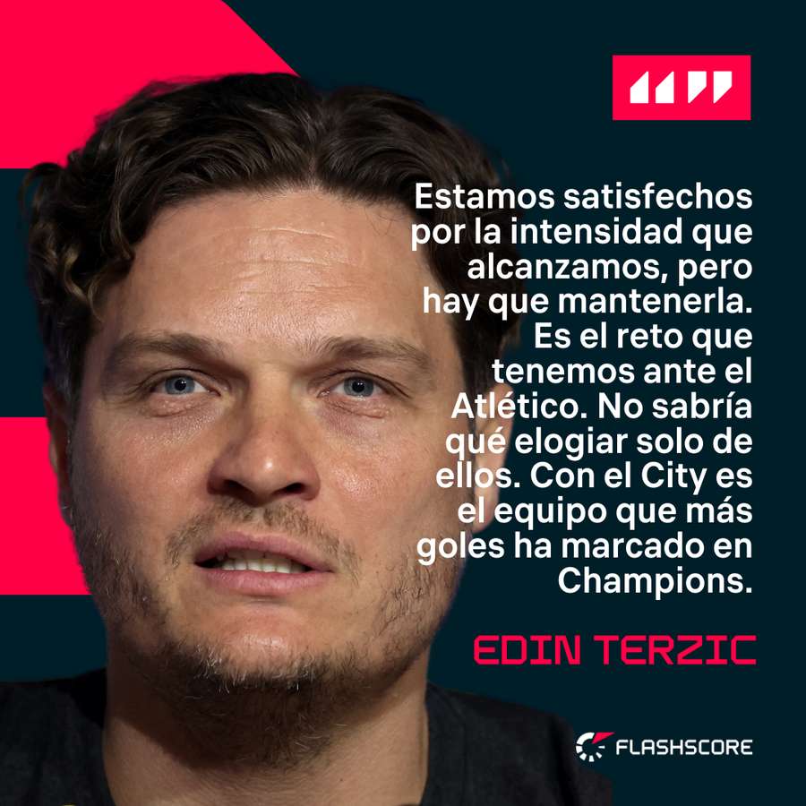 Edin Terzic, sobre el Atlético-Dortmund