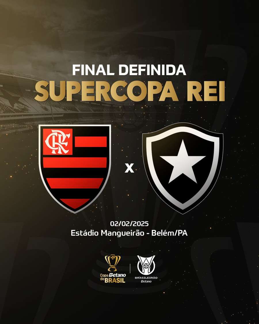 A Supercopa Rei será um clássico carioca