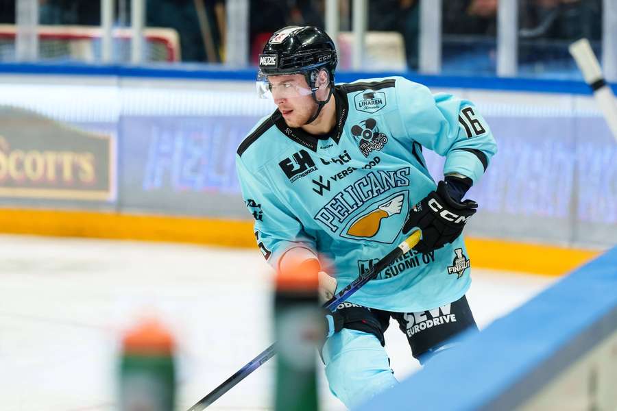 Horký ještě v dresu Pelicans Lahti.