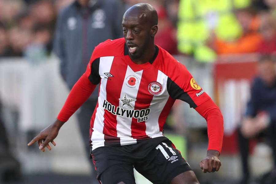 Yoane Wissa, pictured during Brentford's match against West Ham earlier this month