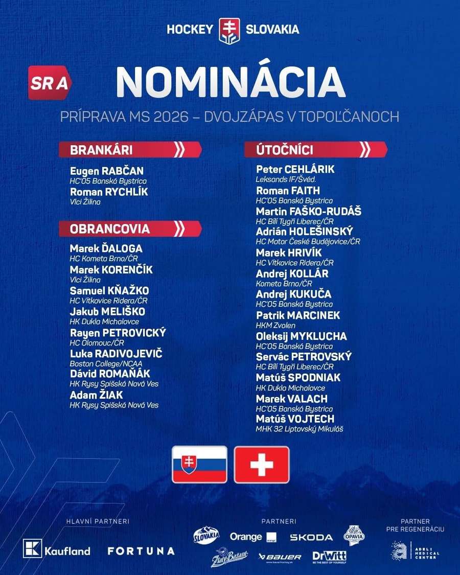 Nominácia na zraz do Topoľčian.