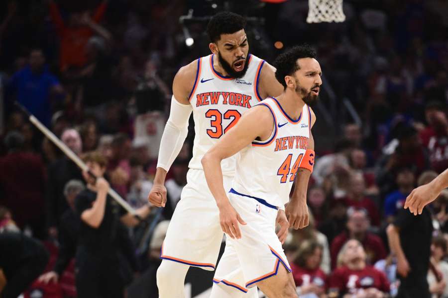 Radost basketbalistů New York Knicks.