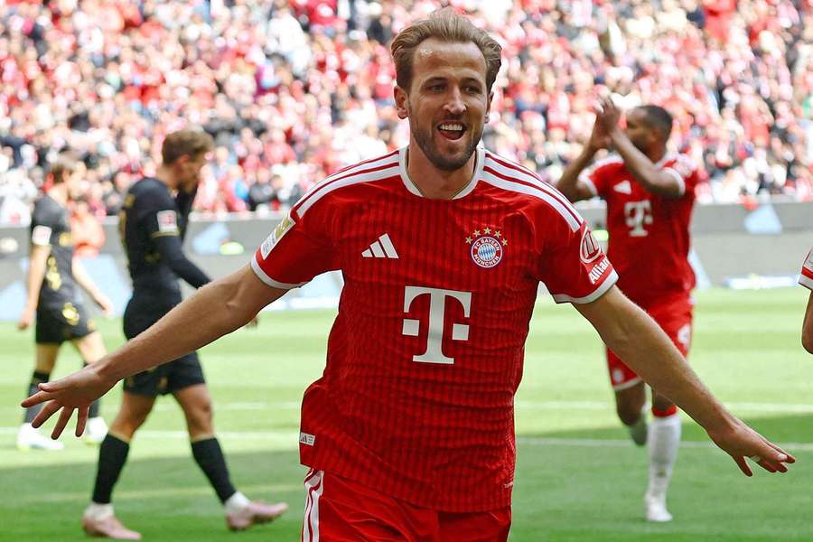 Kane celebra uno de los tantos Kane celebra uno de los tantos