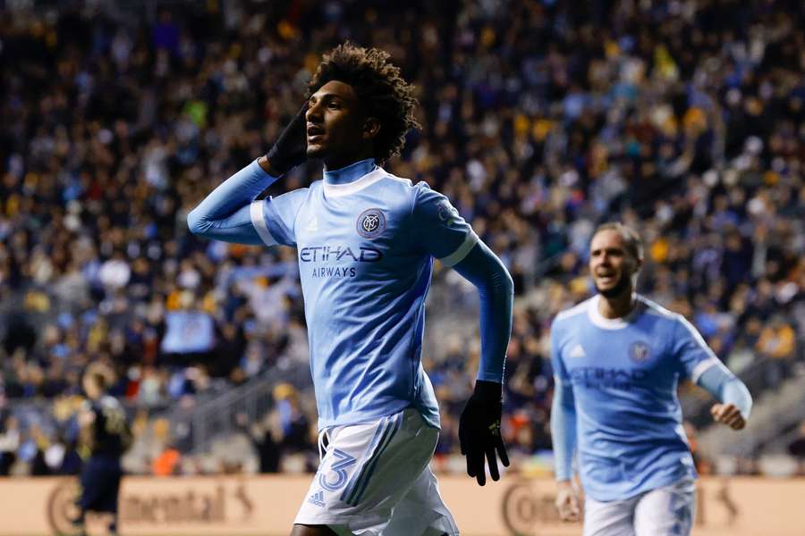 Talles Magno, hoje no Corinthians, em ação na sua passagem pelo New York City Talles Magno, hoje no Corinthians, em ação na sua passagem pelo New York City