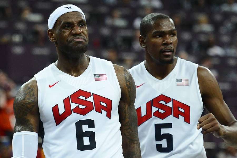 LeBron James e Kevin Durant voltarão a atuar juntos pela seleção norte-americana em uma Olimpíada
