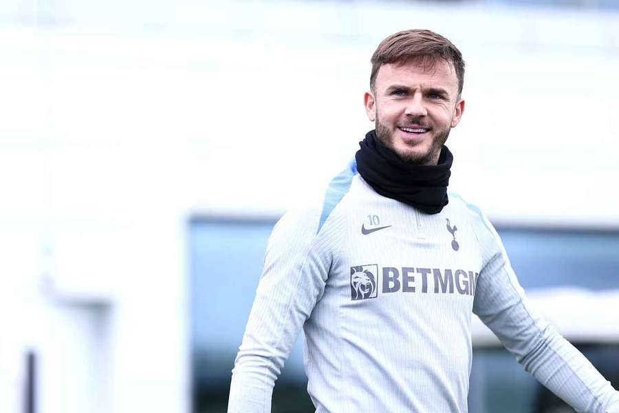 Maddison in Spurs training