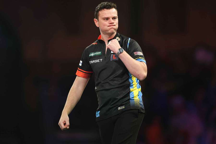 De Graaf celebrates after his win