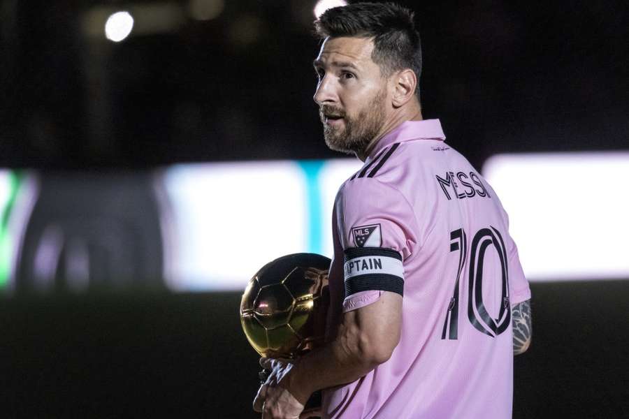 Lionel Messi paraded the Ballon D'or on his return to Inter Miami earlier this year