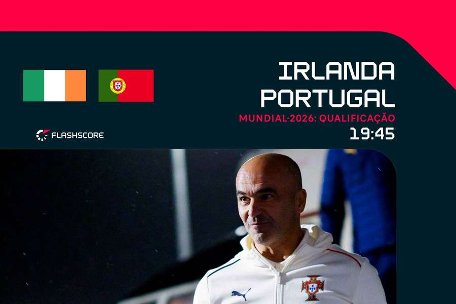 Irlanda recebe Portugal em Dublin