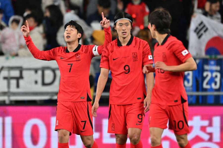 Son's brace had put South Korea on top at half-time