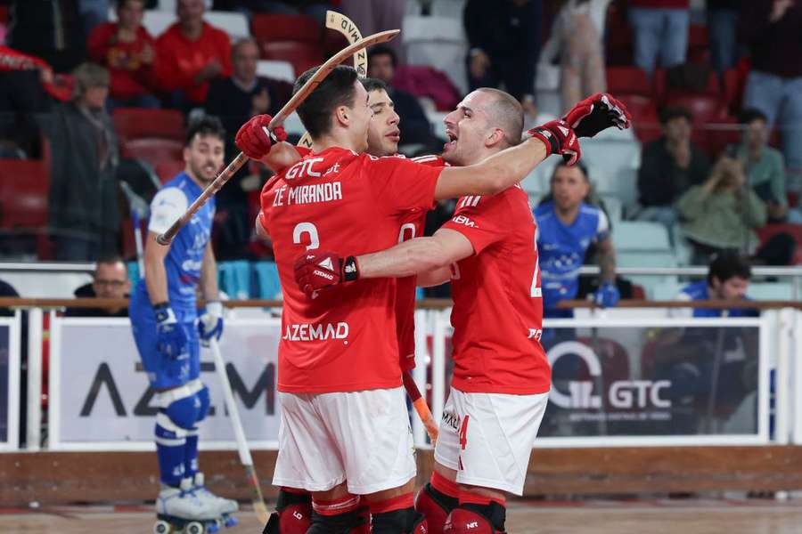 A festa do Benfica diante do Trissino