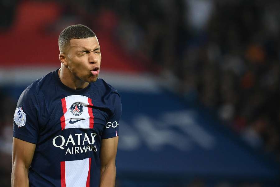 Mbappé, frustado por una acción en el último partido