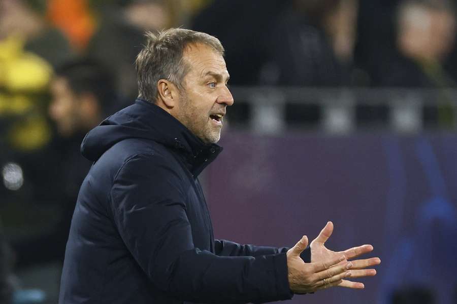 Flick shows frustration with players on the sideline