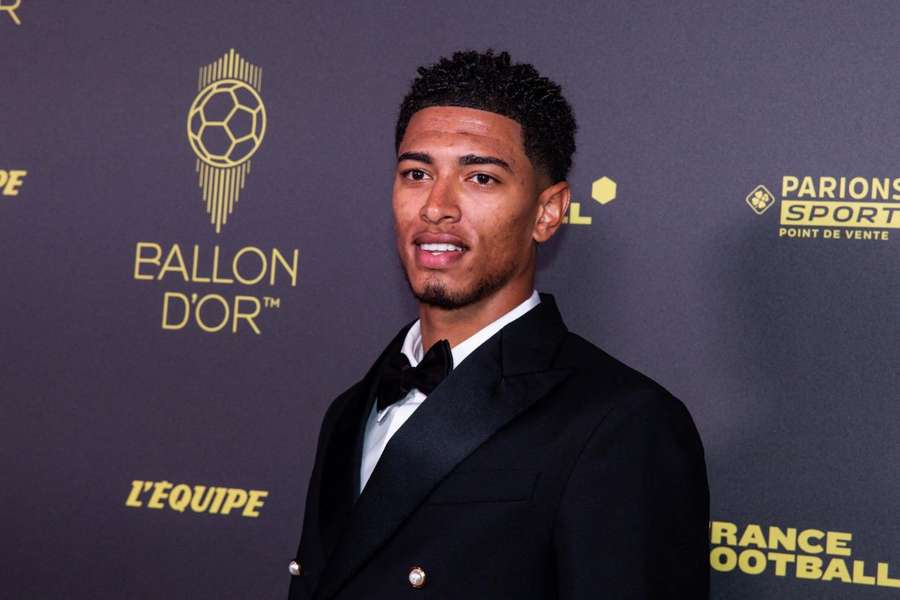 Jude Bellingham au Gala du Ballon d'Or, où il a reçu le prix du Trophée Kopa.