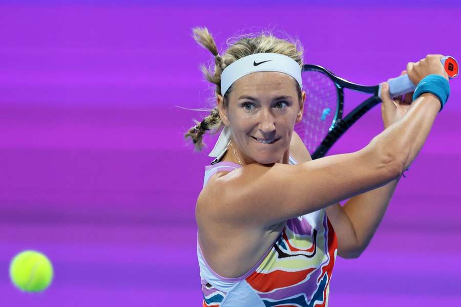 Victoria Azarenka, pictured in the recent Qatar Open
