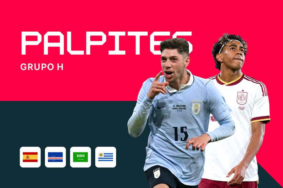 Espanha, Cabo Verde, Arábia Saudita e Uruguai integram o Grupo H da Copa do Mundo.
