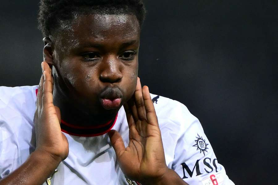 Alphadjo Cissè durante Torino-Milan Alphadjo Cissè durante Torino-Milan