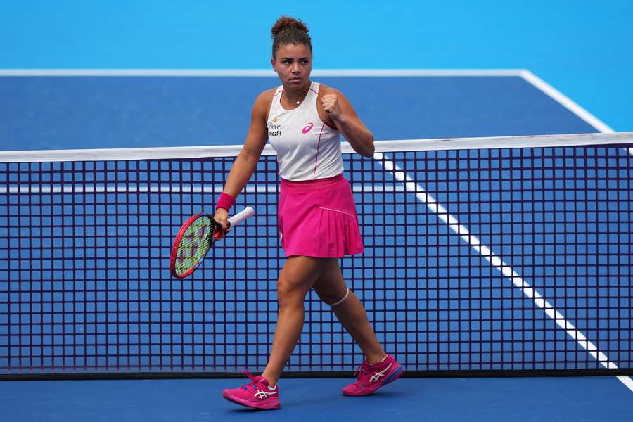 Júbilo de Jasmine Paolini contra Veronika Kudermetova