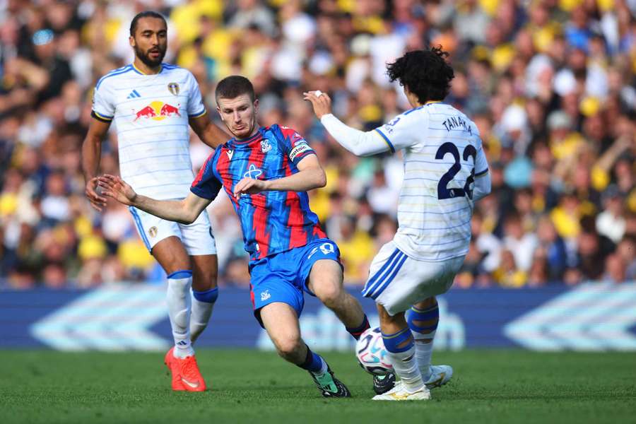 Crystal Palace's Adam Wharton in action with Leeds United's Ao Tanaka Crystal Palace's Adam Wharton in action with Leeds United's Ao Tanaka