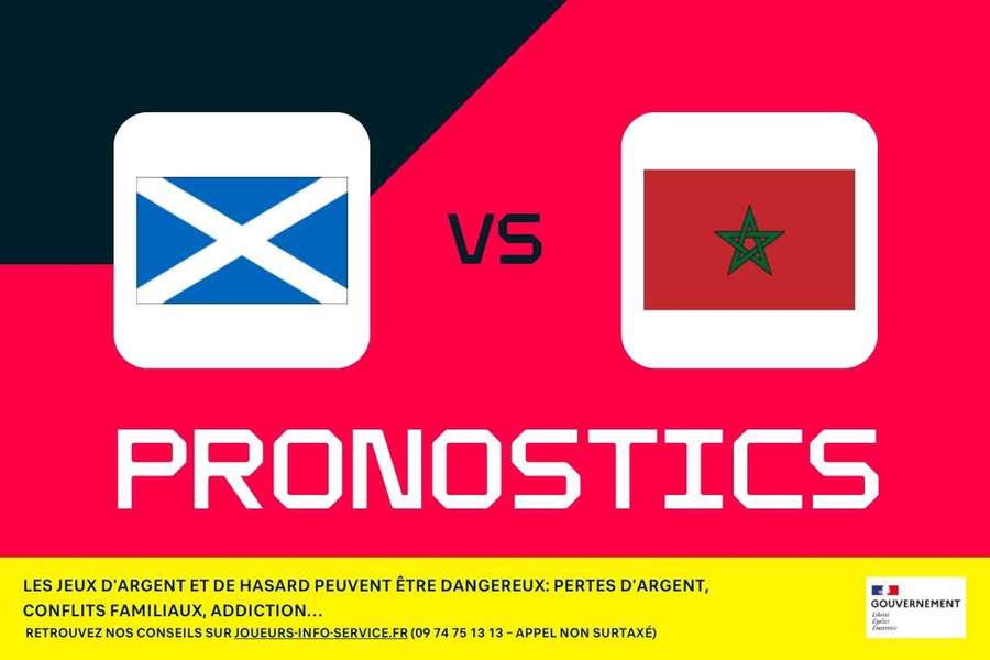 Écosse - Maroc : pronostics CDM, meilleurs paris et cotes (2eme journée)
