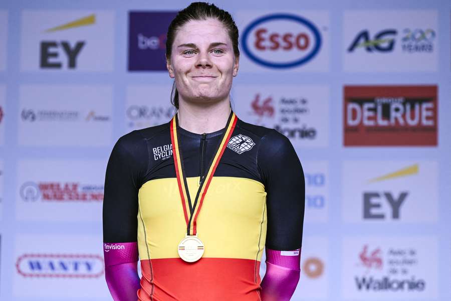 Lotte Kopecky werd eerder Belgisch kampioene in 2020, 2021 en 2023