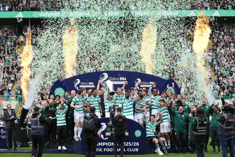 Celtic celebrate their title