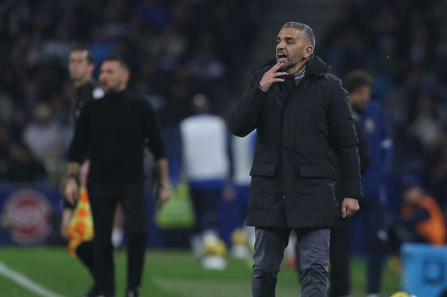 Rui Borges, treinador do Sporting, no Estádio do Dragão