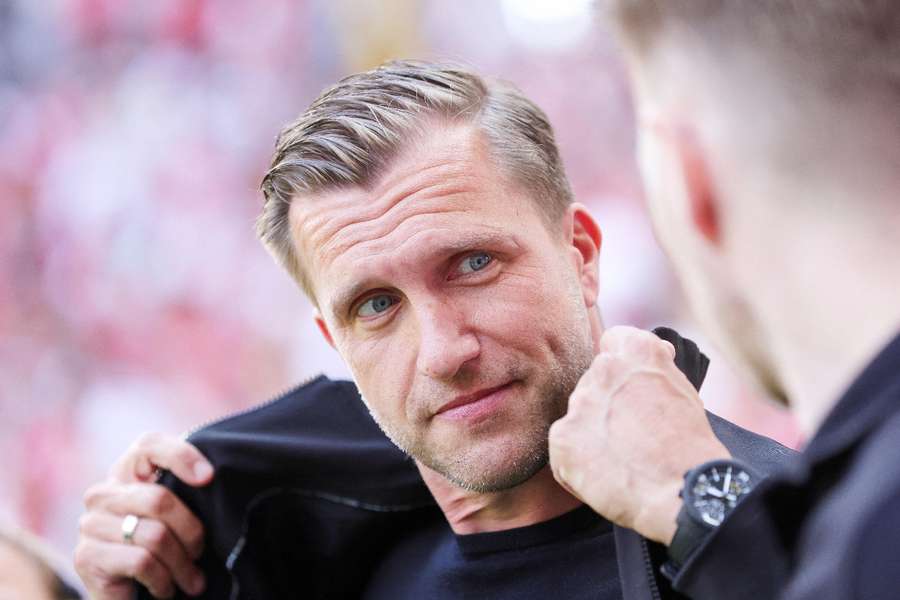 Markus Krösche ist zufrieden in Frankfurt