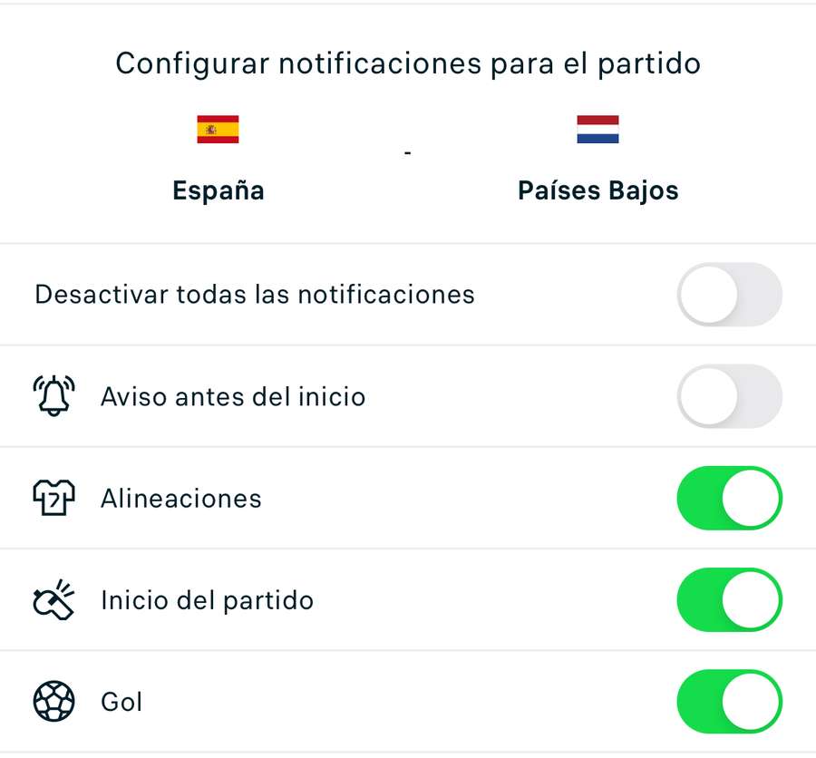 Notificaciones personalizadas. Notificaciones personalizadas.
