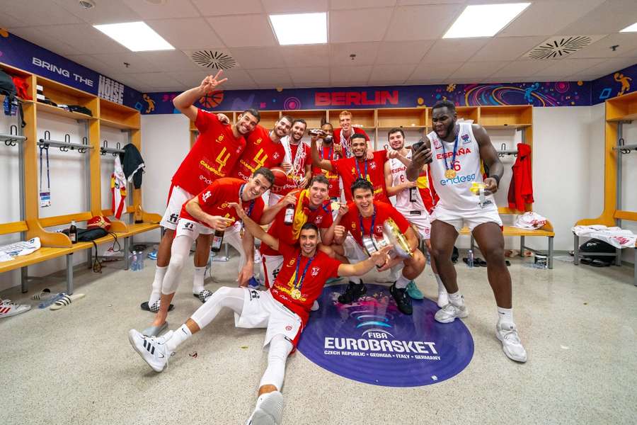 La selección española campeona del Eurobasket 2022