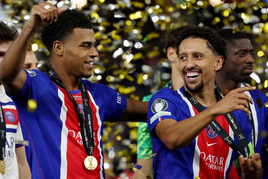 Doué e Marquinhos conquistaram o bi da Supercopa da UEFA com o PSG