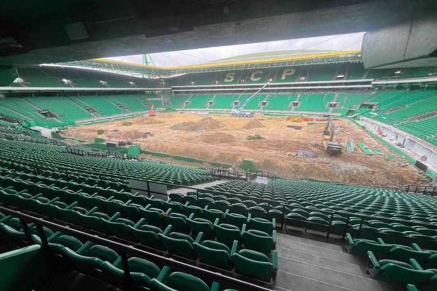Estádio José Alvalade continua em obras de remodelação Estádio José Alvalade continua em obras de remodelação