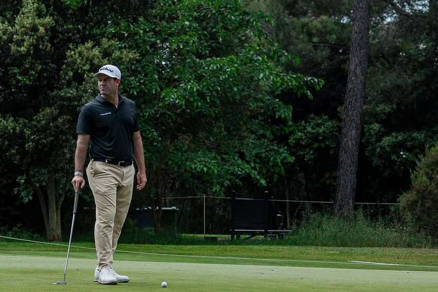 Ricardo Melo Gouveia terminou esta quinta-feira com 69 pancadas Ricardo Melo Gouveia terminou esta quinta-feira com 69 pancadas