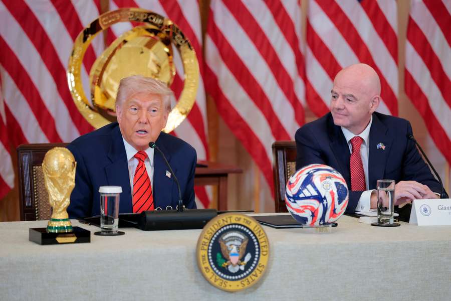 Trump et Infantino le mois dernier.