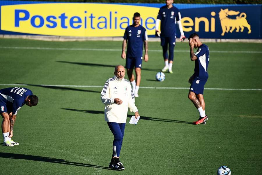 Il primo allenamento di Spalletti