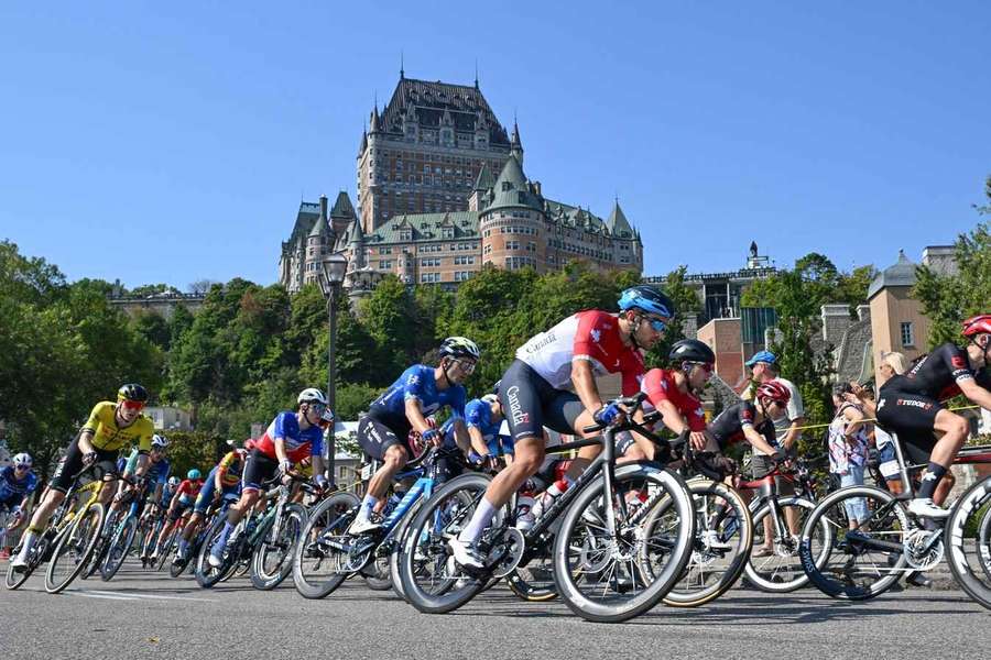 Imponente cidadela do Quebeque proporcionou um cenário pitoresco para a corrida