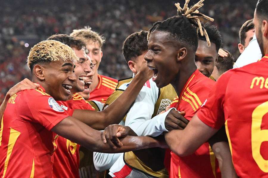 Nico Williams et Lamine Yamal, les deux hommes forts de l'Espagne ce jeudi face à la France. 