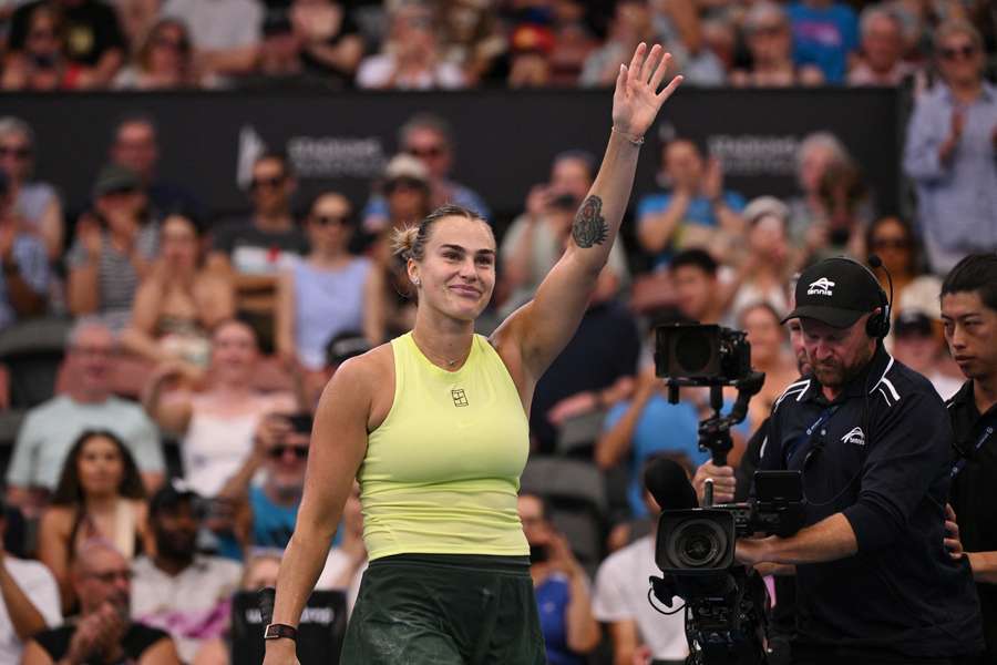Sabalenka, aclamada por el público